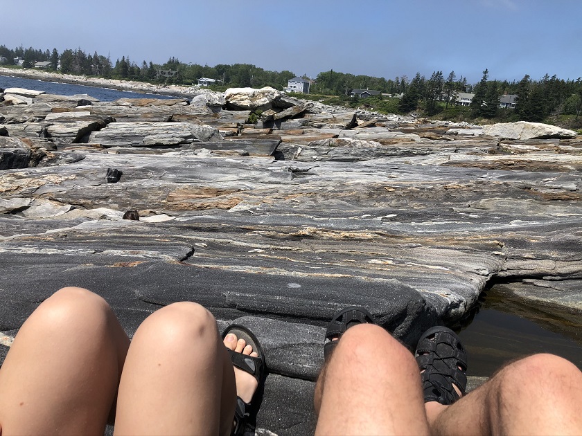 Chilling at Pemaquid Point Lighthouse